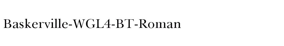 font Baskerville-WGL4-BT-Roman download