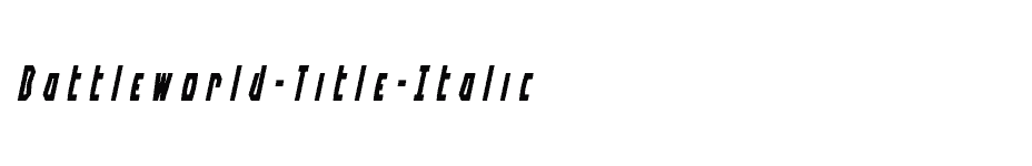 font Battleworld-Title-Italic download