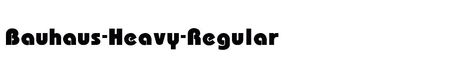 font Bauhaus-Heavy-Regular download