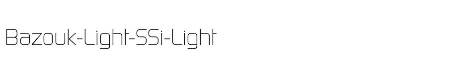 font Bazouk-Light-SSi-Light download