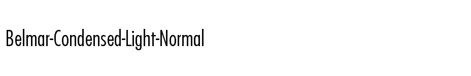 font Belmar-Condensed-Light-Normal download