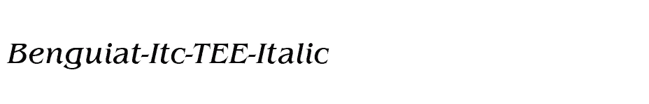 font Benguiat-Itc-TEE-Italic download