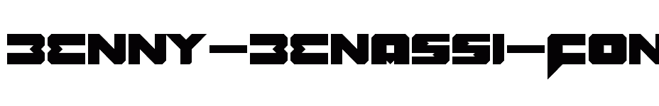 font Benny-Benassi-Font-Remake download