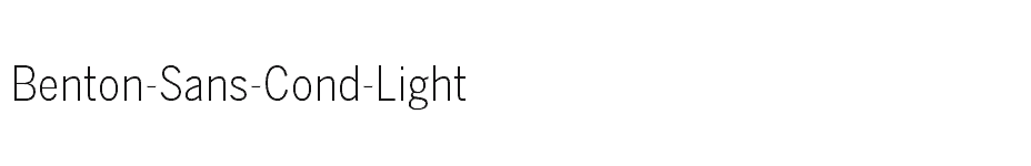 font Benton-Sans-Cond-Light download