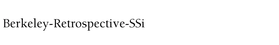 font Berkeley-Retrospective-SSi download