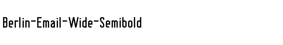 font Berlin-Email-Wide-Semibold download