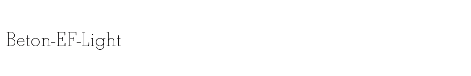 font Beton-EF-Light download