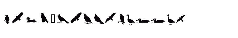 font Bird-Silhouettes download