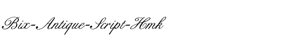 font Bix-Antique-Script-Hmk download