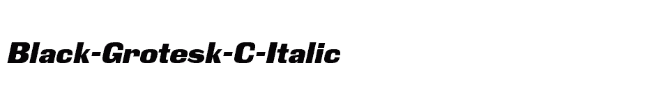 font Black-Grotesk-C-Italic download