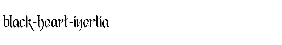 font Black-Heart-Inertia download