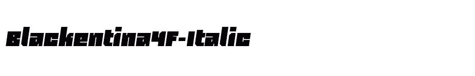 font Blackentina4F-Italic download