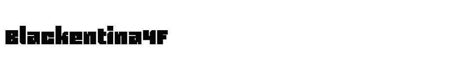font Blackentina4F download