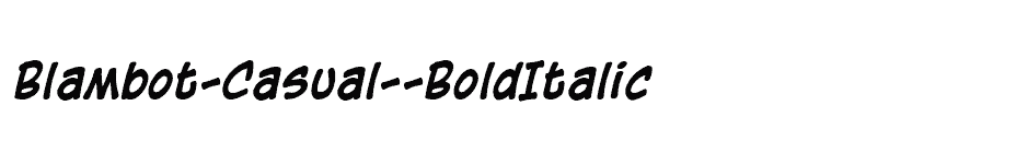 font Blambot-Casual--BoldItalic download