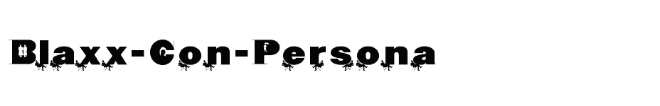 font Blaxx-Con-Persona download