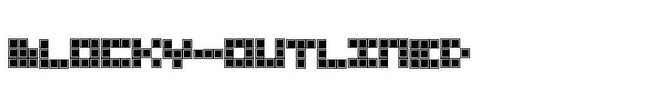 font Blocky-Outlined download