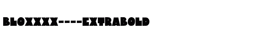 font Bloxxxx----ExtraBold download