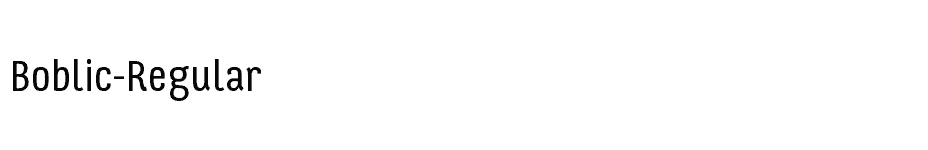 font Boblic-Regular download