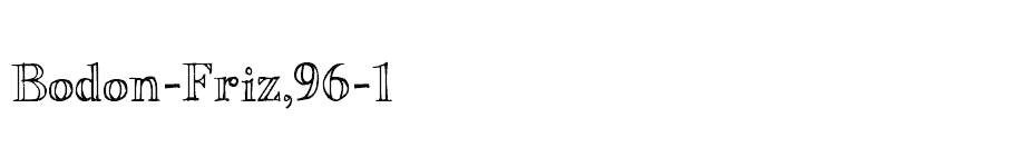 font Bodon-Friz,96-1 download