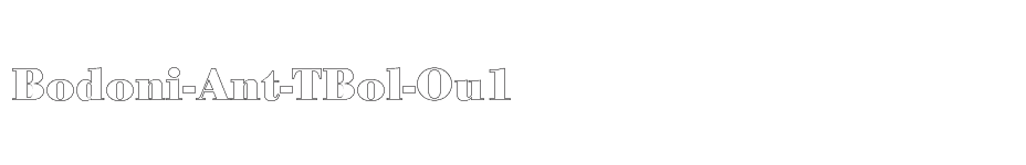 font Bodoni-Ant-TBol-Ou1 download