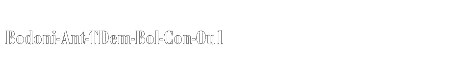 font Bodoni-Ant-TDem-Bol-Con-Ou1 download