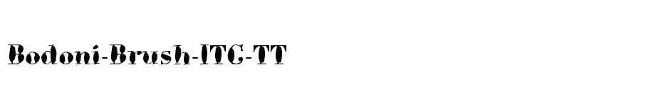 font Bodoni-Brush-ITC-TT download