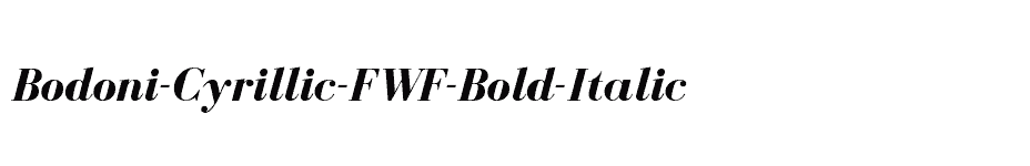 font Bodoni-Cyrillic-FWF-Bold-Italic download