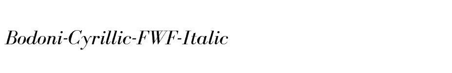 font Bodoni-Cyrillic-FWF-Italic download