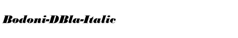 font Bodoni-DBla-Italic download