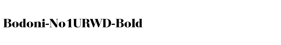 font Bodoni-No1URWD-Bold download