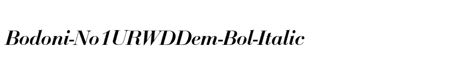 font Bodoni-No1URWDDem-Bol-Italic download