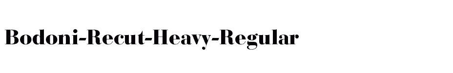 font Bodoni-Recut-Heavy-Regular download