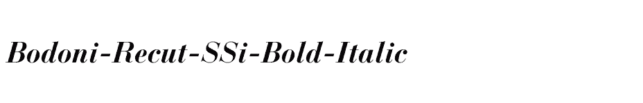 font Bodoni-Recut-SSi-Bold-Italic download