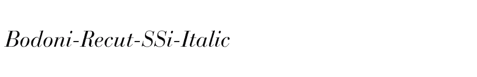 font Bodoni-Recut-SSi-Italic download