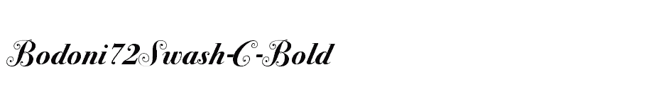 font Bodoni72Swash-C-Bold download