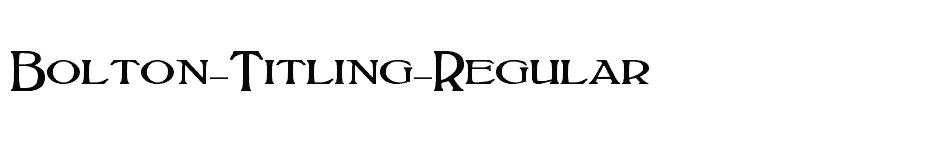 font Bolton-Titling-Regular download