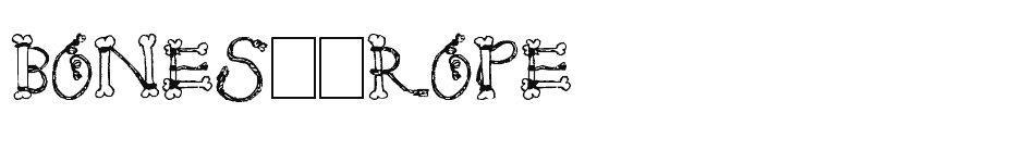 font Bones--Rope download