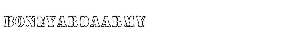 font Boneyard-Army download