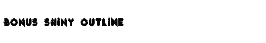 font Bonus-Shiny-Outline download