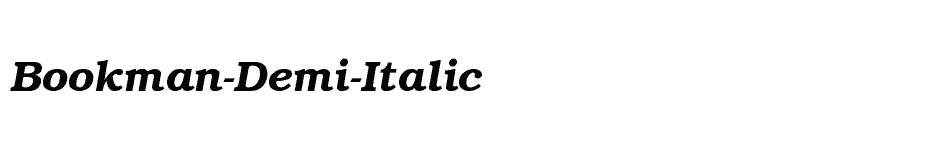 font Bookman-Demi-Italic download