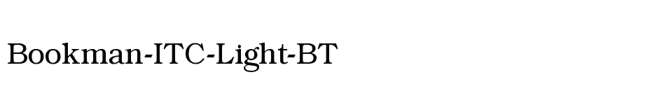 font Bookman-ITC-Light-BT download