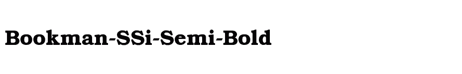 font Bookman-SSi-Semi-Bold download