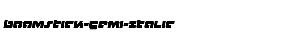 font Boomstick-Semi-Italic download