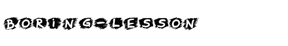 font Boring-Lesson download
