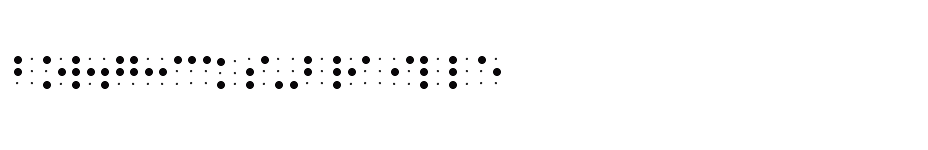 font Borthicks-Braille download