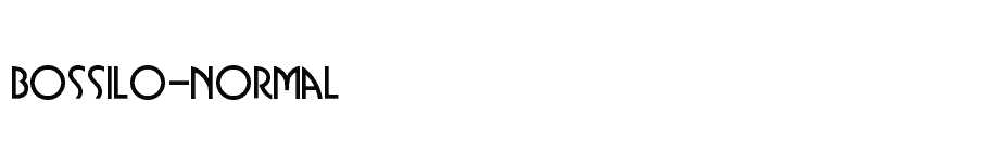 font Bossilo-Normal download