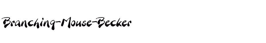 font Branching-Mouse-Becker download