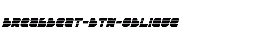 font Breakbeat-BTN-Oblique download