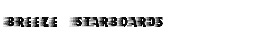 font Breeze-Starboards download