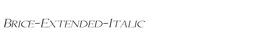 font Brice-Extended-Italic download